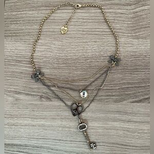 Betsey Johnson charm necklace
